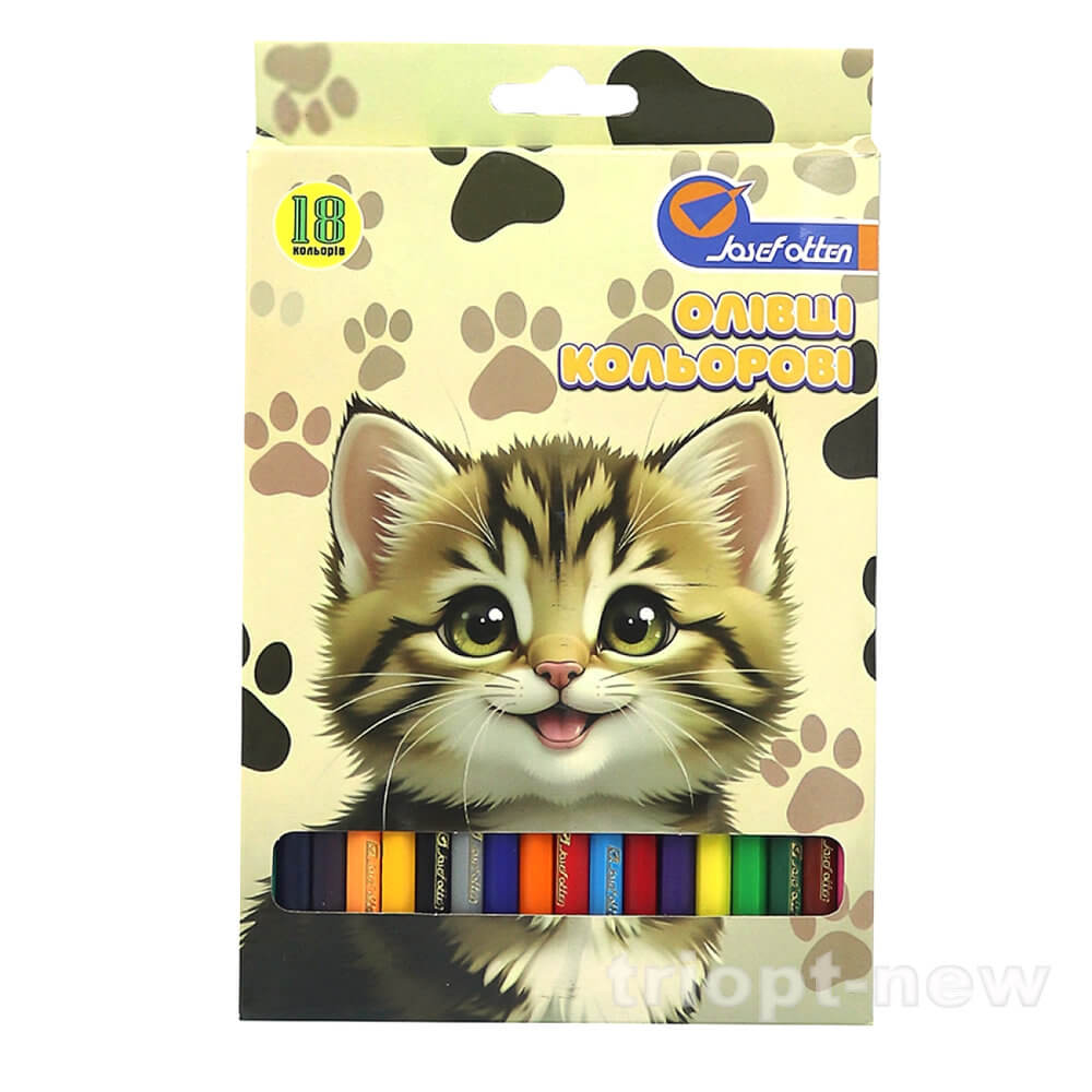 1051-18B  Олівці пластик. 