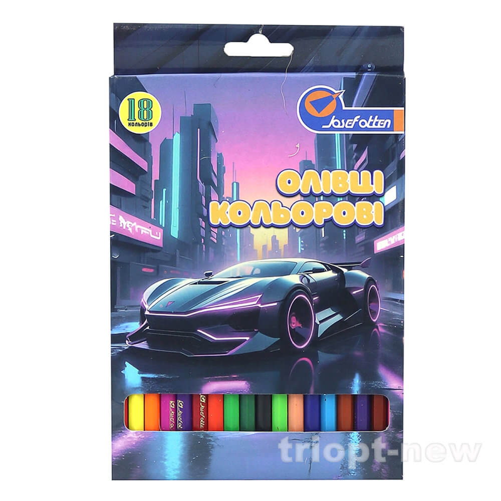 1051-18E Олівці пластик. 