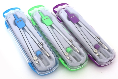 S19002D Циркуль в футлярі 2 предм. (З грифелем), mix3