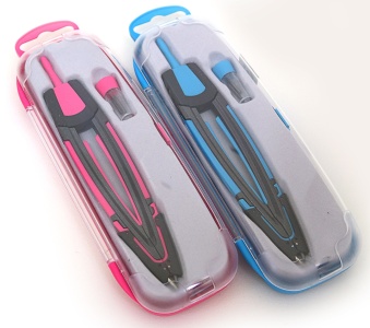 135515 Циркуль в футлярі 2 предм. (З грифелем), mix5