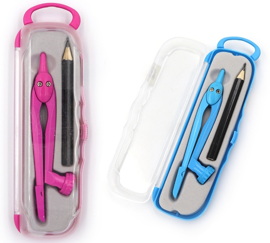 SC49002 Циркуль в футлярі 2 предм. (З олівцем), mix5