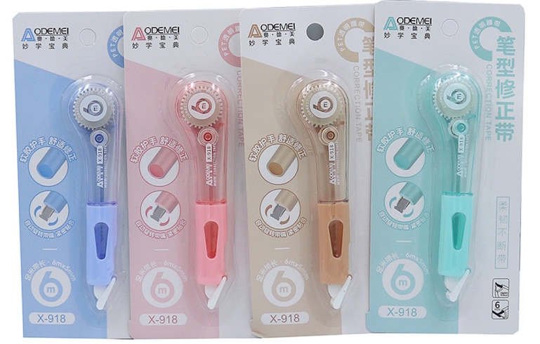 X918 Коректор-стрічка PET Aodemei 6мм*6м,1шт./етик.