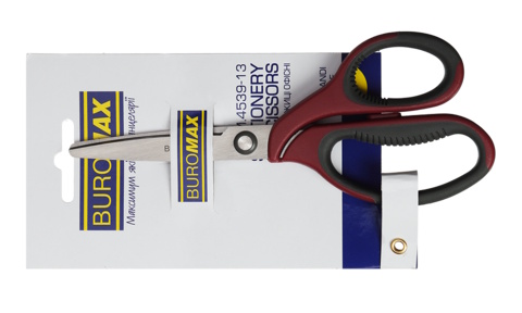 Ножиці офiсні,180мм,MORANDI STYLE, бордові, BM.4539-13