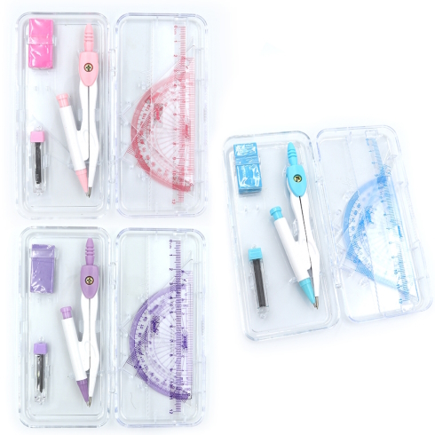 JF9002 Готовальня 7 пред. цирк+гумка+гриф+лінійки