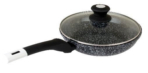 Сковорода 20см з кришкою, ганітне покриття