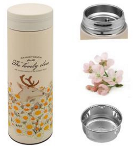 Термос залізний із ситечком 