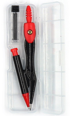 JF-8042 Циркуль в пласт футлярі+грифель