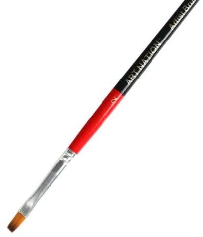 BR8572-2 Пензлик Art Nation #2, нейлон 18,2*0,5 см 1шт/єтік