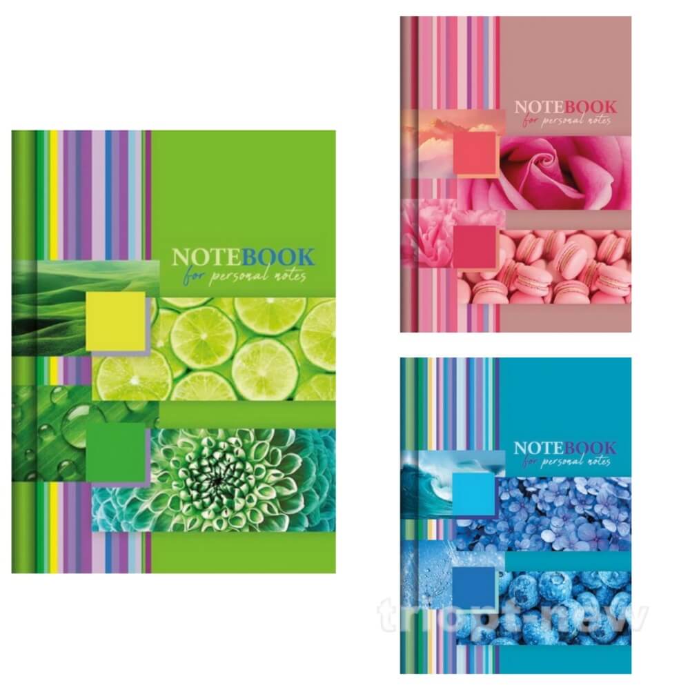 Блокнот А6 176 арк., серія «NOTEBOOK»,  тв. паліт., мікс, ТП-10, Рюкзачок