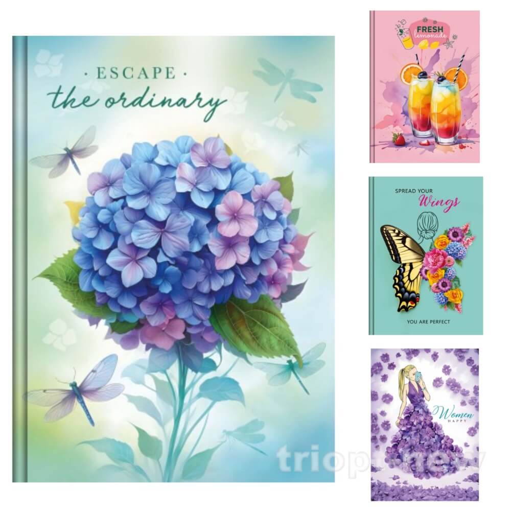 Блокнот А6 176 арк., серія «RELAX»,  тв. паліт., мікс, ТП-10