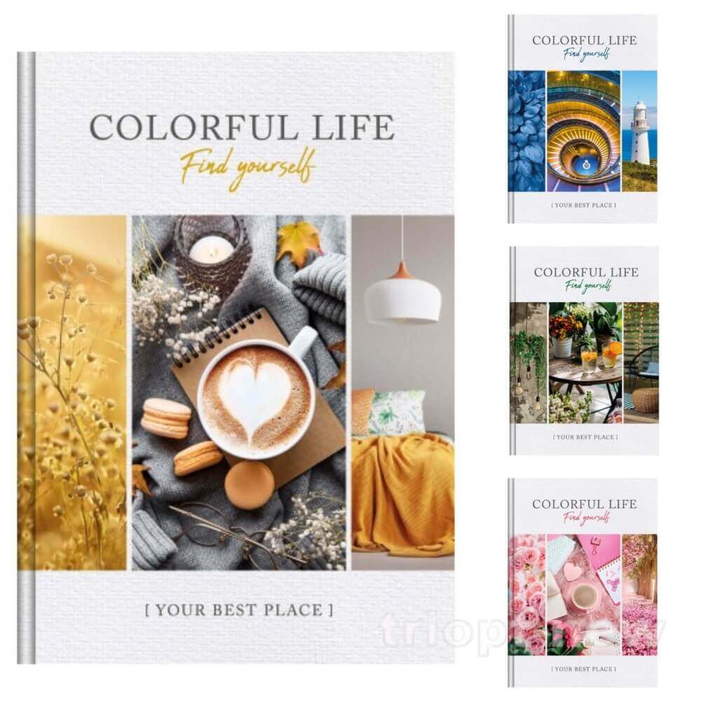 Блокнот А6 48 арк.,  серія «COLORFUL LIFE», тв. пал., мікс, ТП-9