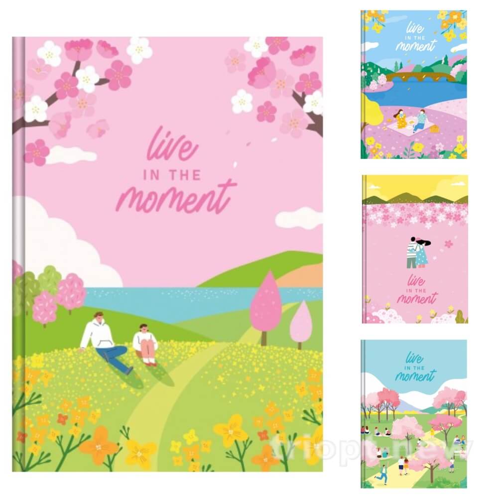 Блокнот А6 48 арк.,  серія «LIVE  IN THE  MOMENT», тв. пал., мікс, ТП-9