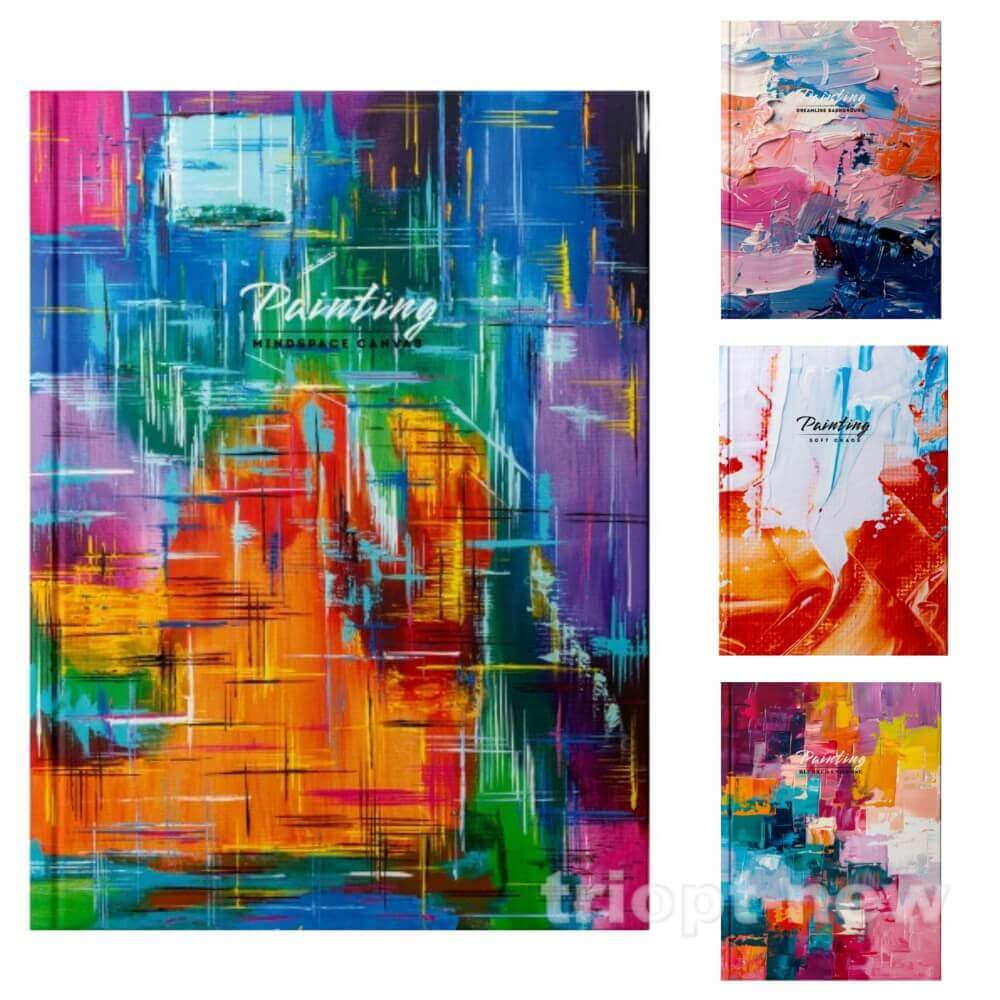 Блокнот А6 48 арк.,  серія «PAINTING», тв. пал., мікс, ТП-9