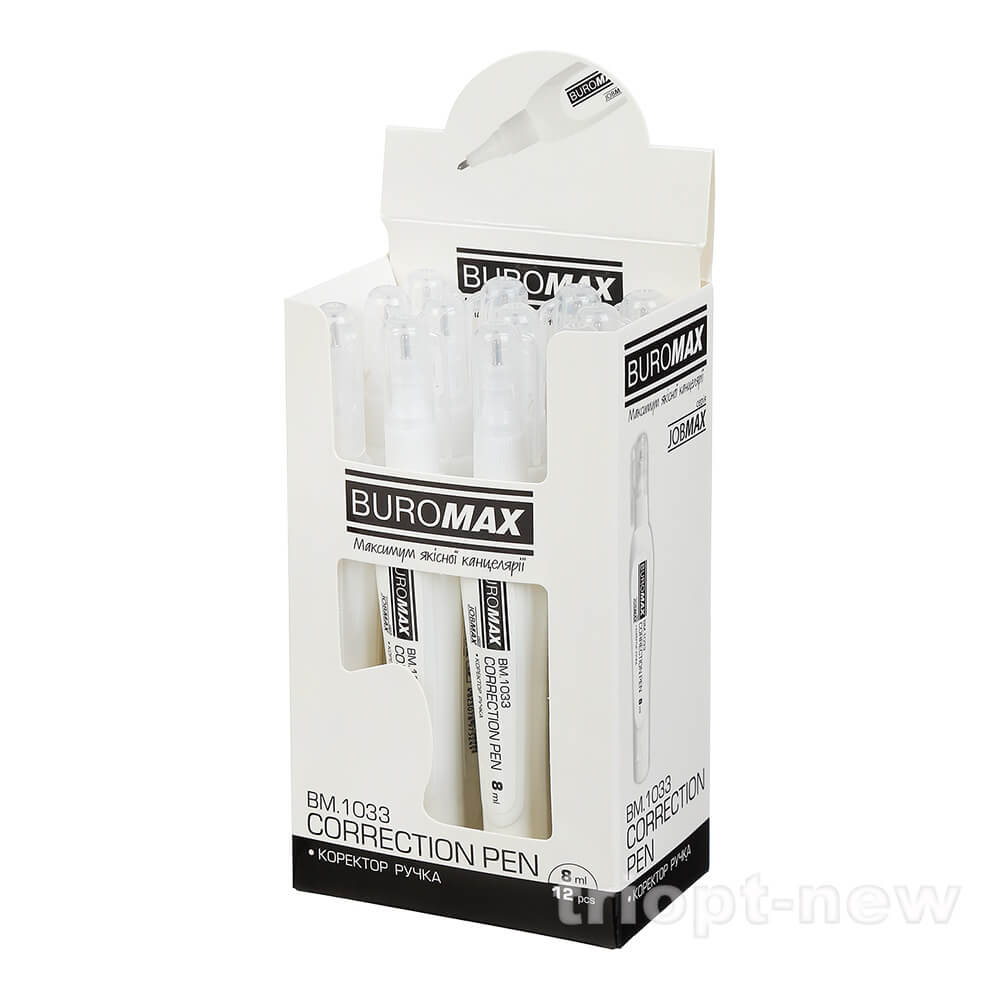 Коректор-ручка 8 мл. , металевий кінчик BM.1033