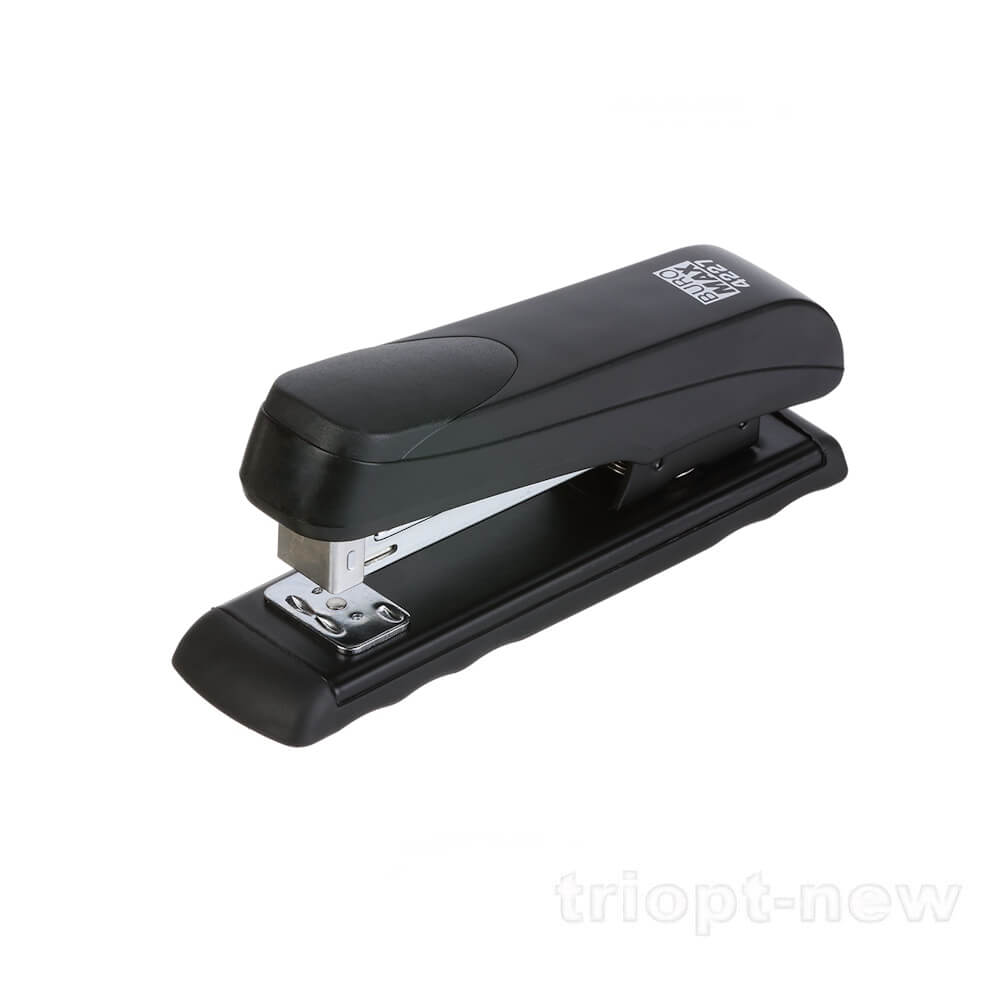 Степлер пластиковий, 20арк, (скоби №24; 26), 136х36,5х53мм, чорний, BM.4227-01