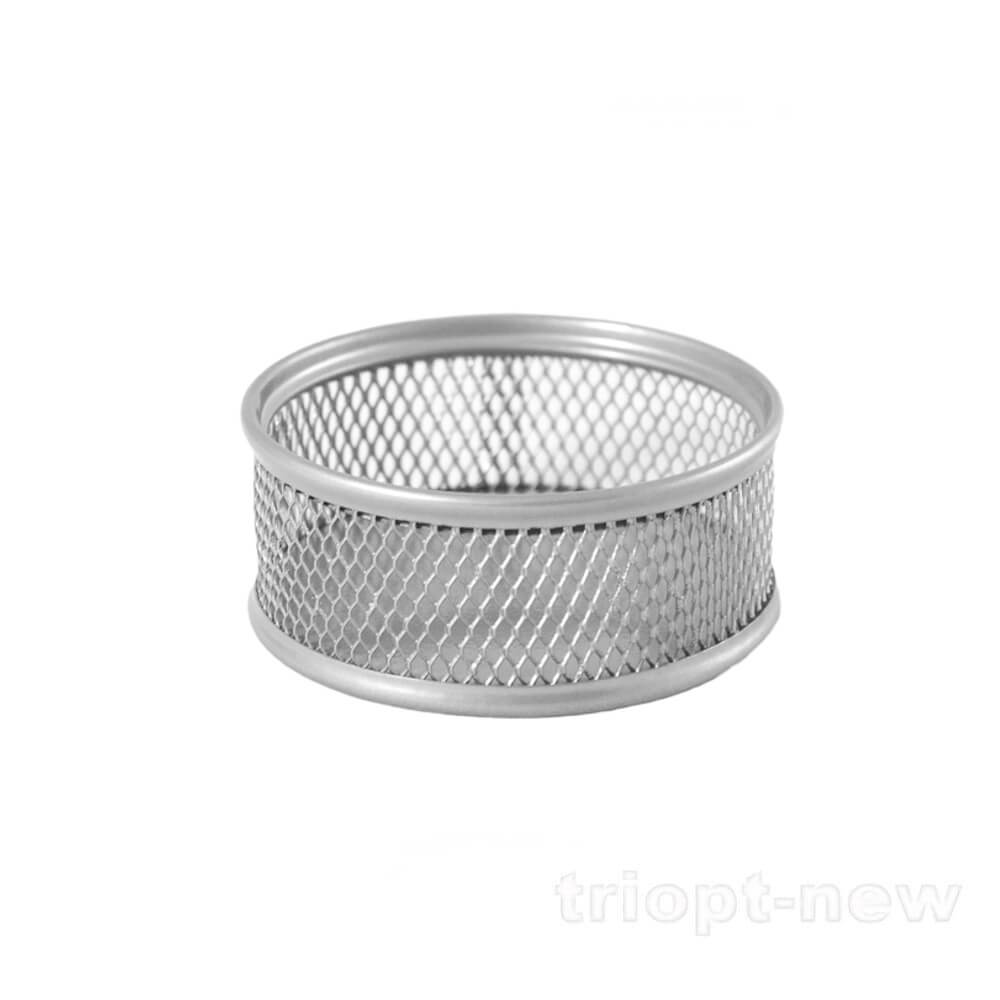 Підставка для скріпок 80x80x40мм, металева, срібло, BM.6221-24