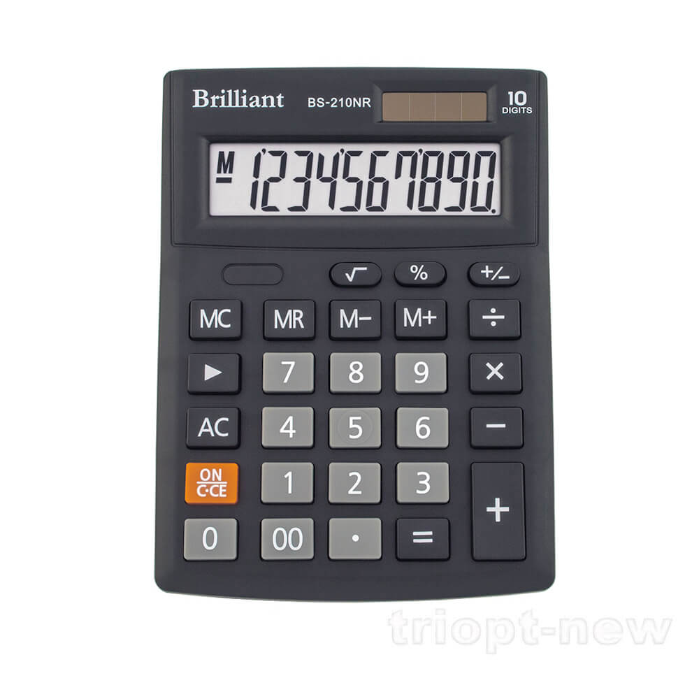 Калькулятор BS-210NR  10р., 2-пит, BS-210NR