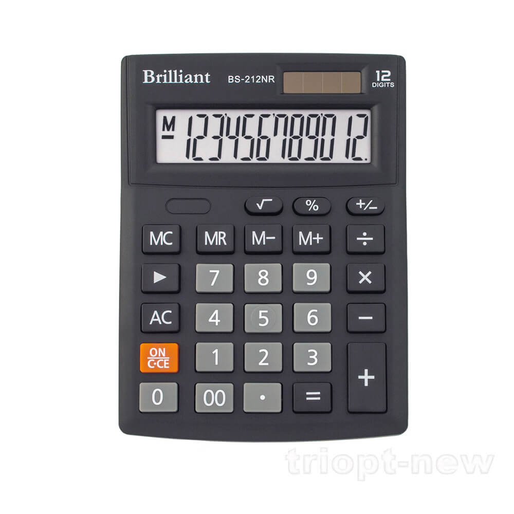 Калькулятор BS-212NR 12р., 2-пит, BS-212NR