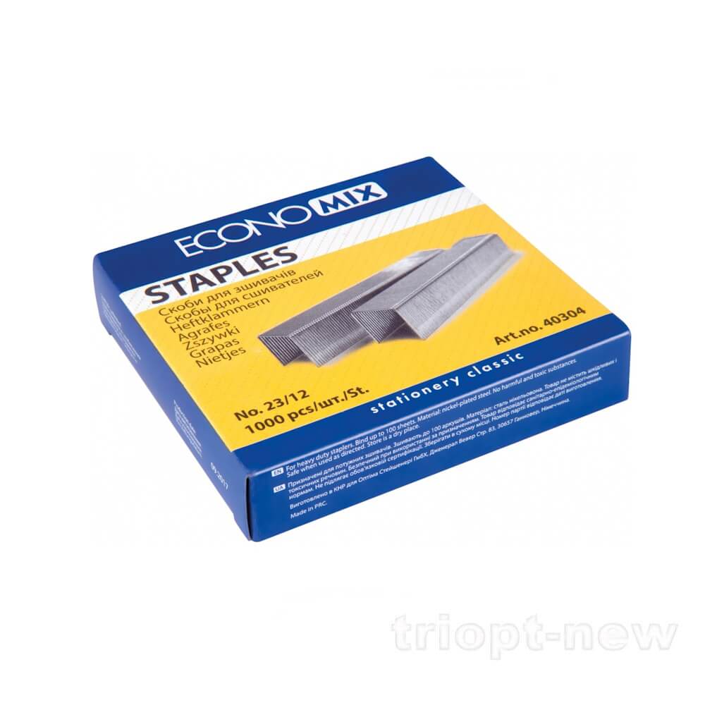 Скоби №23/12 Economiх, 1000 шт.,E40304
