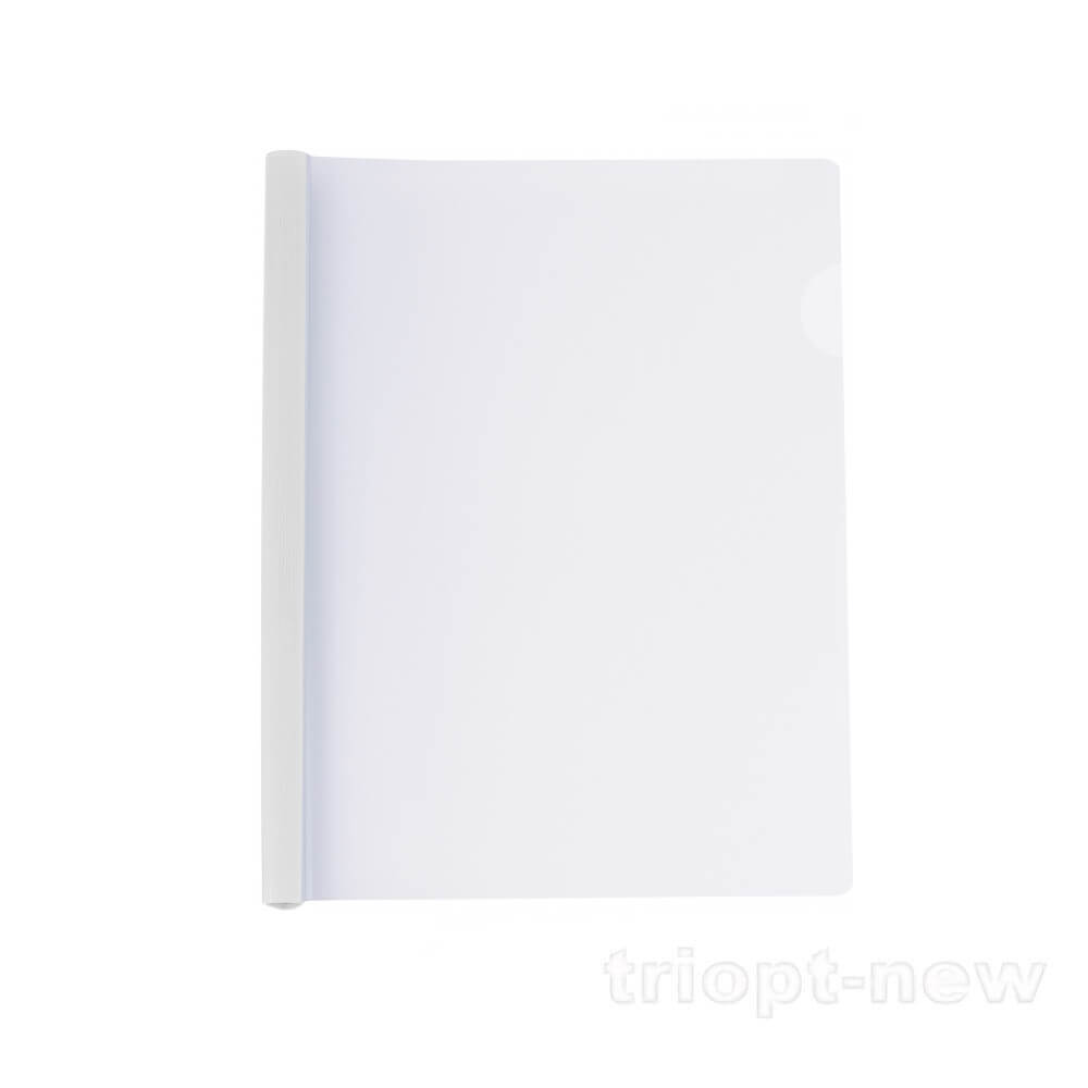 Папка А4 Economix з планкою-затиском 6 мм (2-35 аркушів), біла, E31204-14