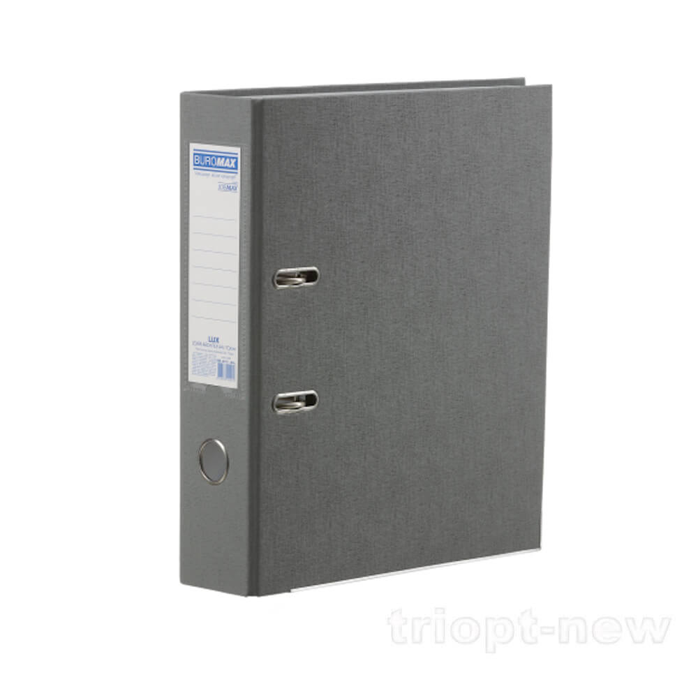 Реєстратор LUX одност. JOBMAX А4, 70/75 мм PP, сірий, збірний BM.3011-09c