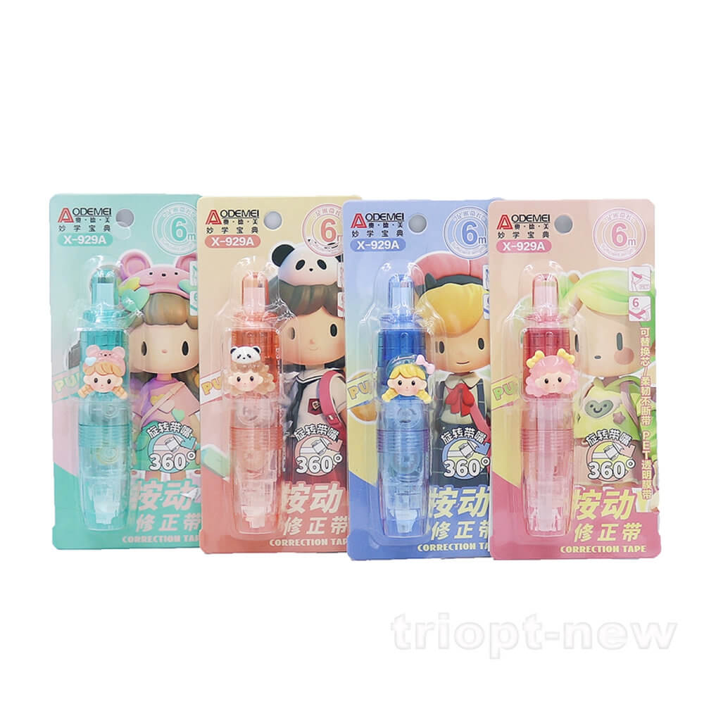 X929 Коректор-стрічка PET Aodemei 6мм*6м,1шт./етик.