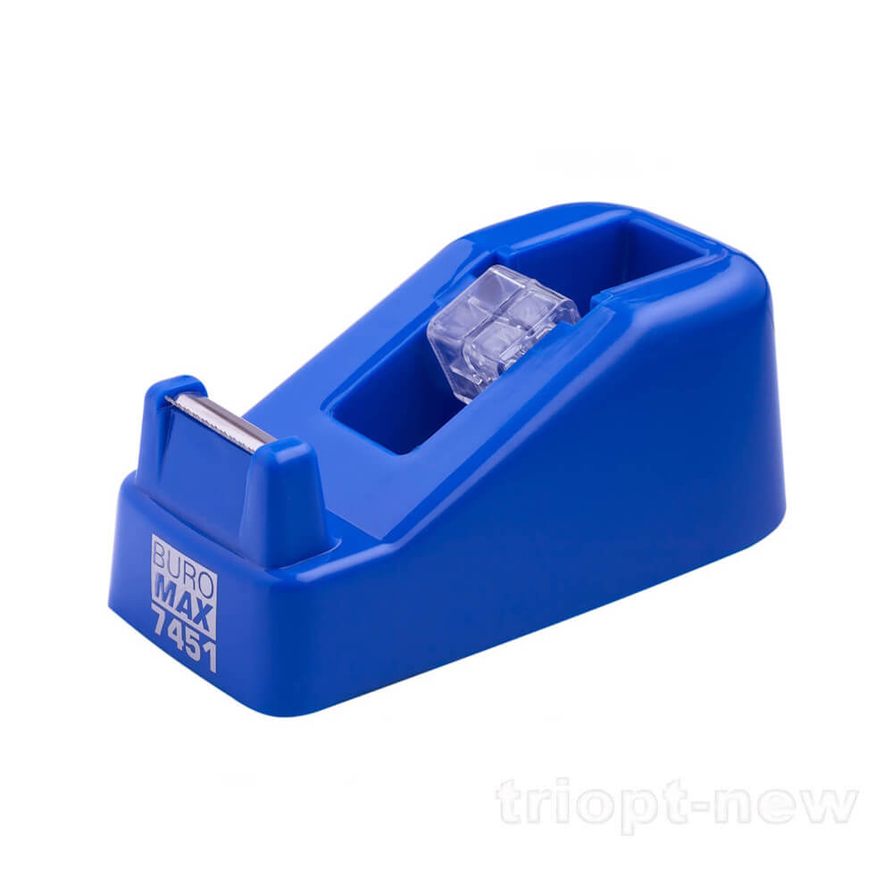 Диспенсер для канцелярського скотчу, синій, BM.7451-02