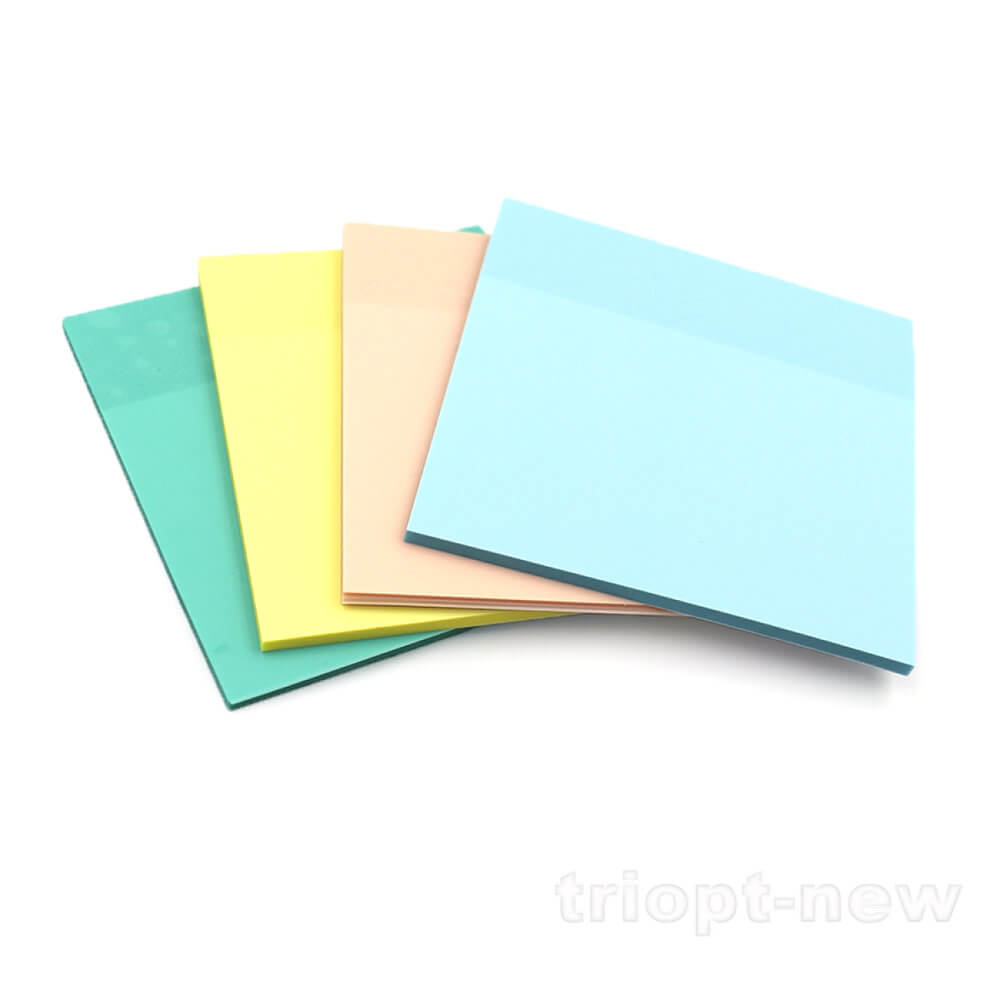 Р71-2 Стікери прозорі  для нотаток JOtten PET (термопластик) 50аркушів 76х76мм кольорові 1шт/этик