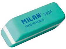 CPM3024 Гумка прямокут. бірюзова з фаскою 