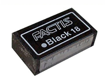 CPFBL18 Гумка прямокутна чорна 4,1*2,4*1,3см 