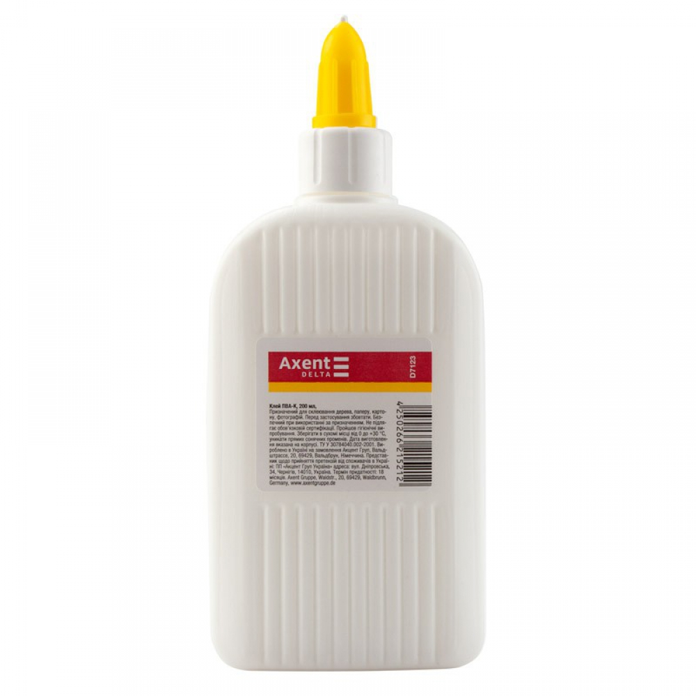 Клей ПВА, 200 мл, ковпачок-дозатор