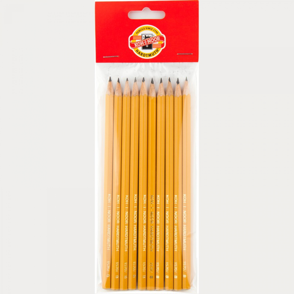 Олівець графітний 1570, В (полібег 10 шт)