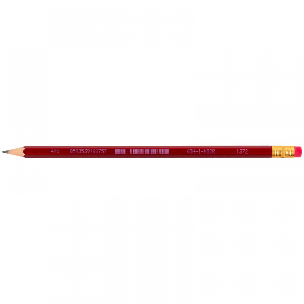 Олівець графітний ORIENTAL, НВ гумка