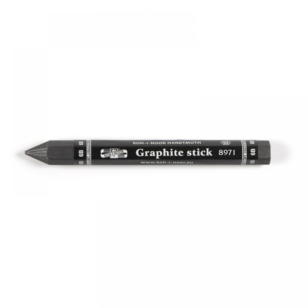 Олівець графітний бездеревний 8971, товстий, 6В