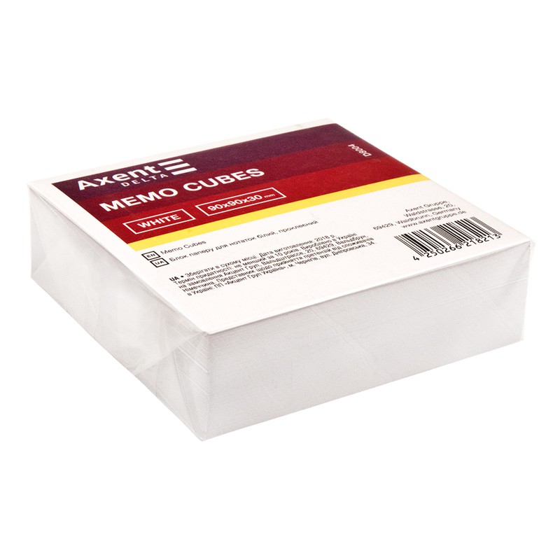 Папір для нотаток білий 90х90х30мм, прок