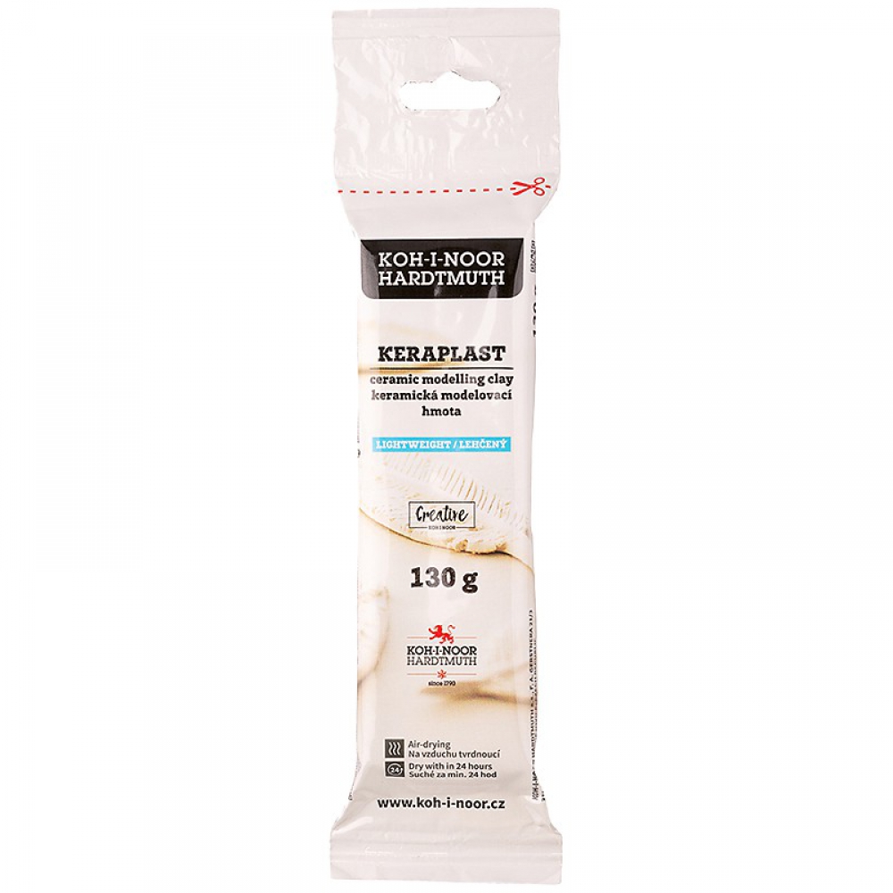 Пластилін Keraplast легкий, 130г., білий