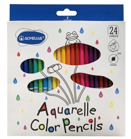 9401-24 Н-р олівців акварель Acmeliae кругл. 24шт., 1шт/етик.