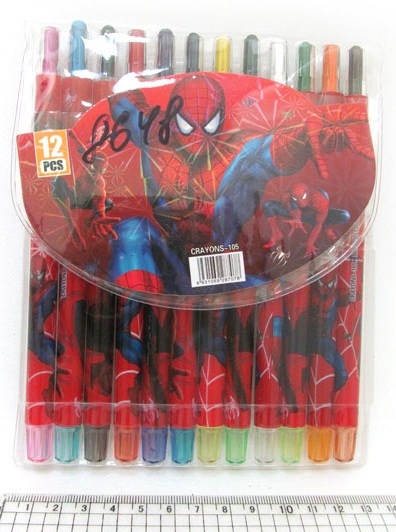 8648 Крейда воскова Crayons, набір 12 кол. PVC