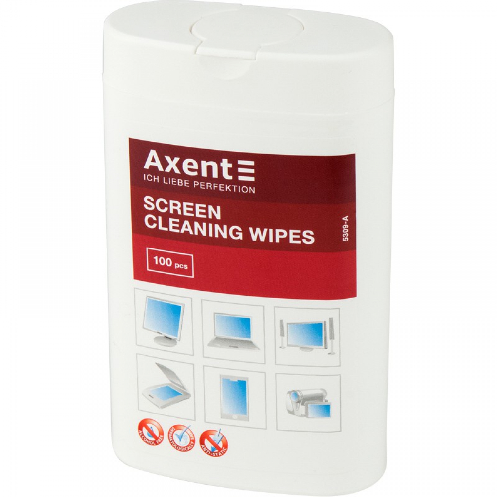 Серветки для очищення екранів, 100 шт