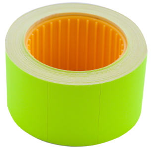 Цінник 30*20мм (300шт, 6м), прямокутний, зовнішня намотка, жовтий BM.282104-08