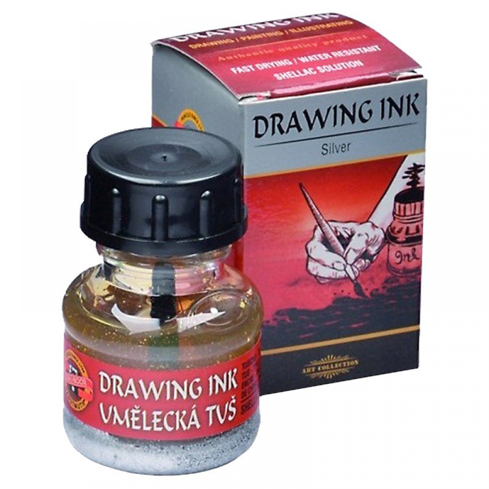 Туш художня, 20г, срібна