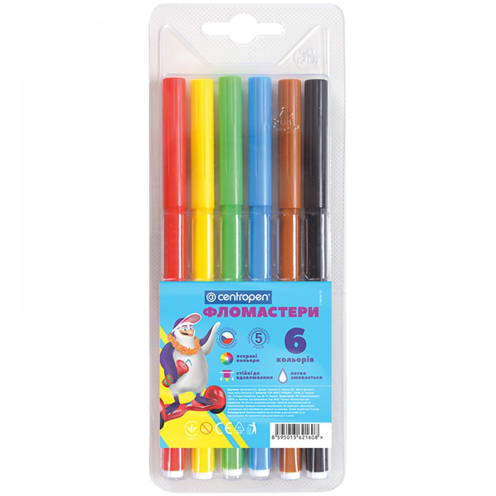 Фломастери 7790/06 ТП, набір 06 шт.