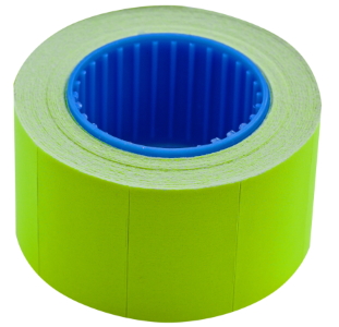 Цінник 26*16мм (375шт, 6м), прямокутний, зовнішня намотка, жовтий BM.282103-08