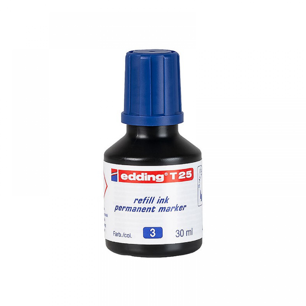 Чорнило для заправки Permanent e-T25 синє
