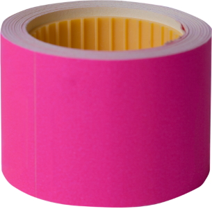 Цінник 50*40мм,  (100шт, 4м), прямокутний, зовнішня намотка, малиновий BM.282112-29