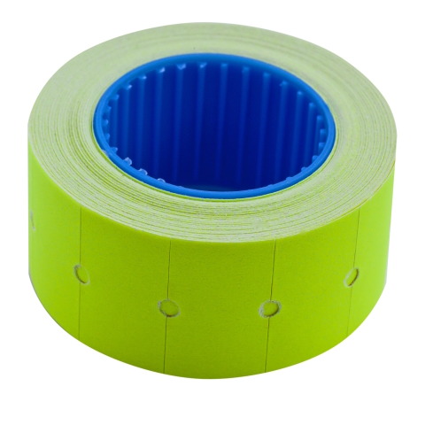 Цінник 22*12мм (500шт, 6м), прямокутний, зовнішня намотка, жовтий BM.282101-08