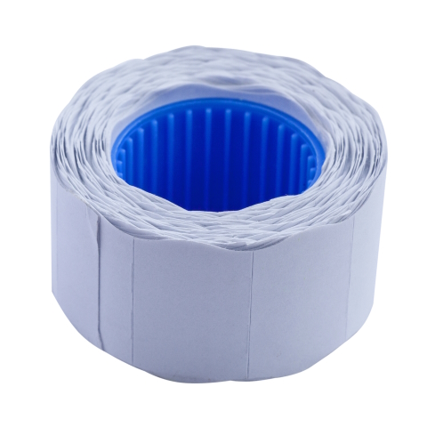 Цінник 26*16мм (375шт, 6м), фігурний, зовнішня намотка, білий BM.282203-12