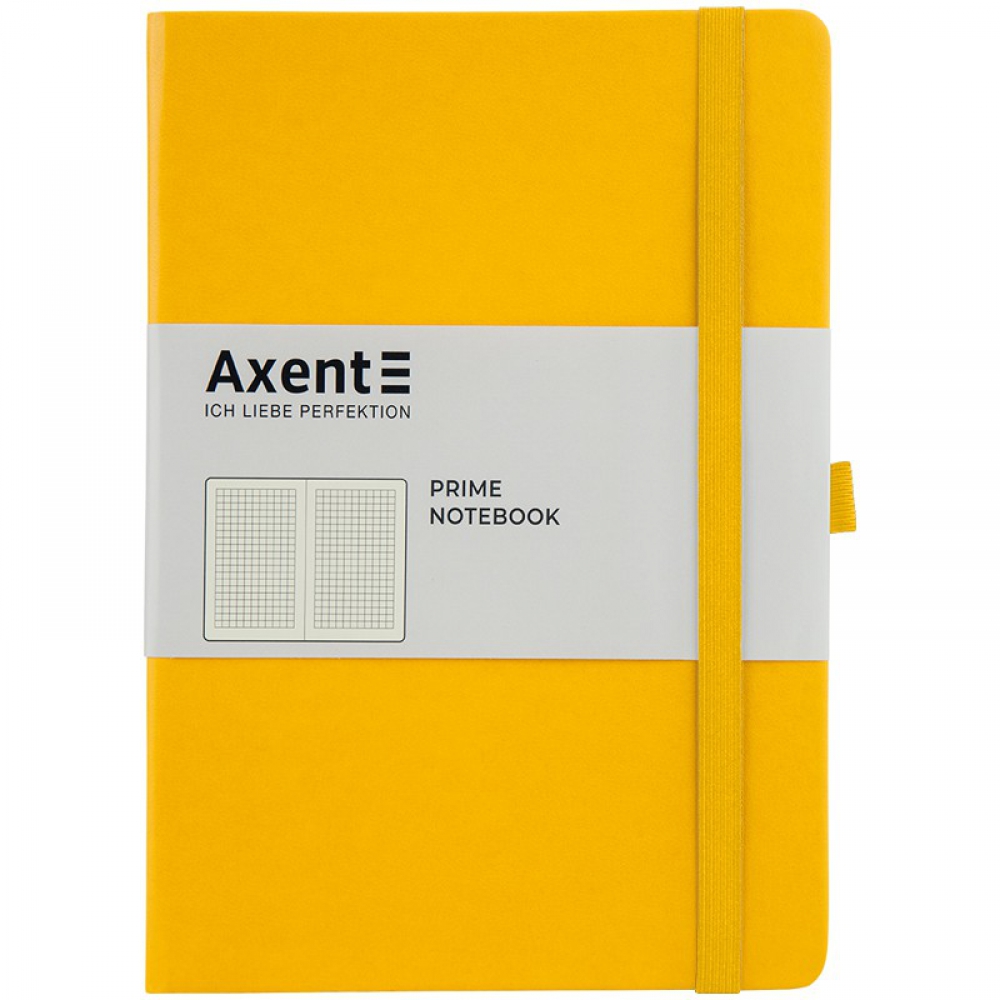 Книга записна Partner Prime, 145*210, 96арк, кліт, жовта