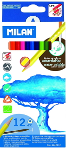 0742312 Набір кольор.олівц.трикут. акварельн. ТМ 