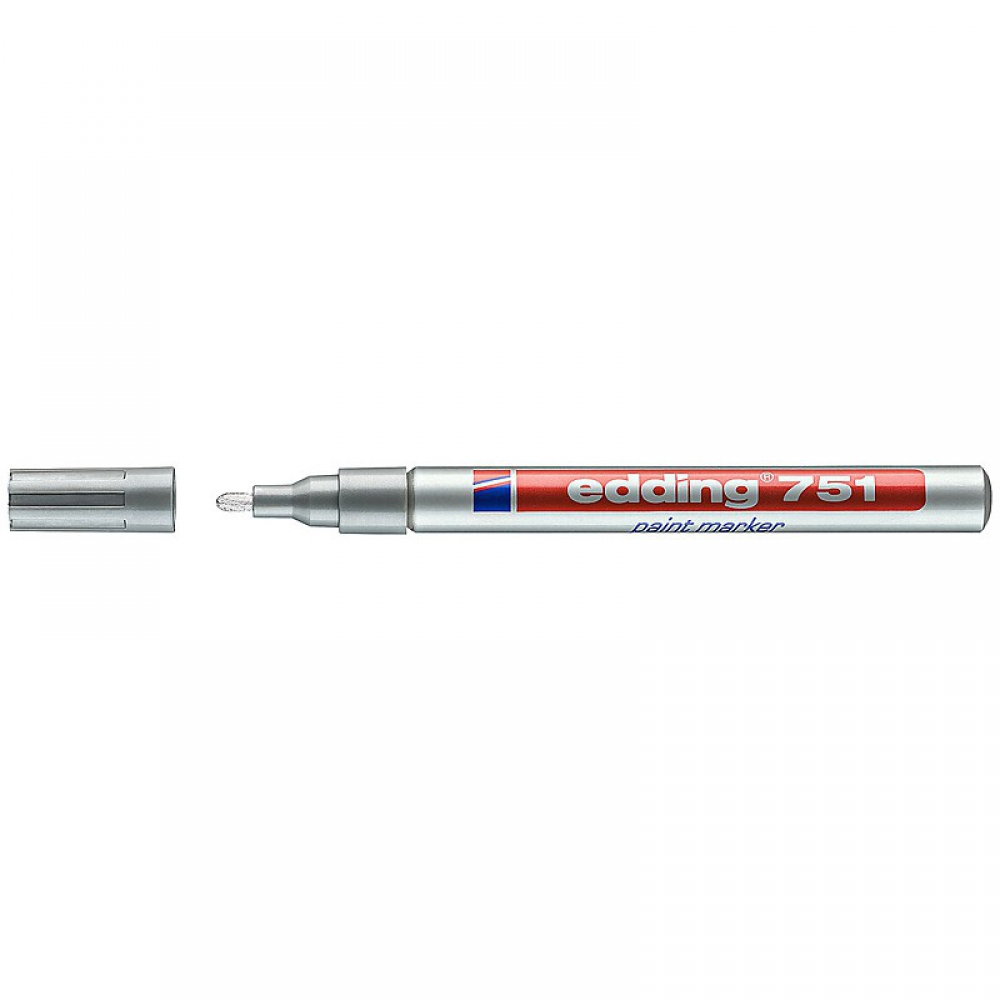 Маркер Paint e-751 1-2 мм круглий срібний